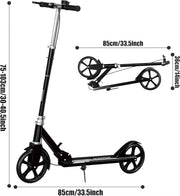 Foldable Kick Scooter for Kids & Adults