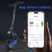 Dual Motor All-Terrain Electric Scooter with Seat