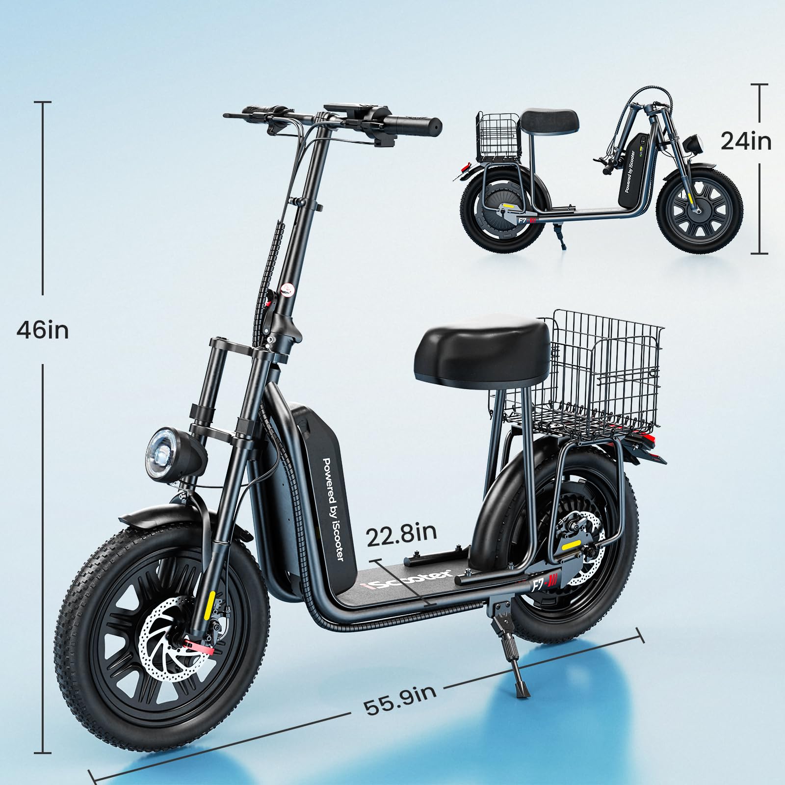 Electric Scooter with Seat