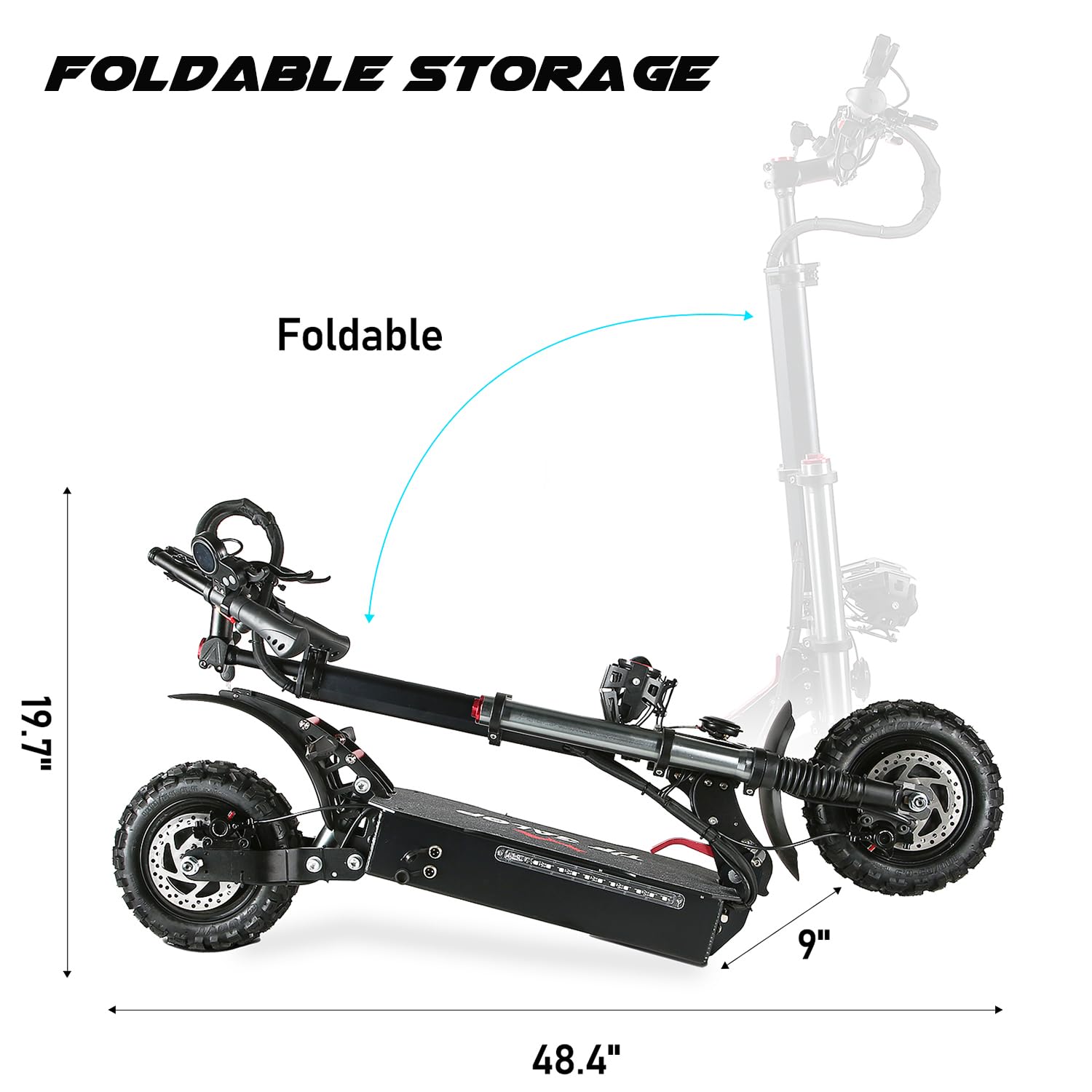 Dual Motor Electric Scooter with Seat