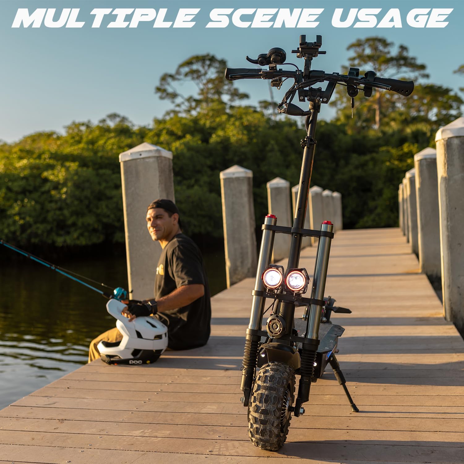 Dual Motor Electric Scooter with Seat