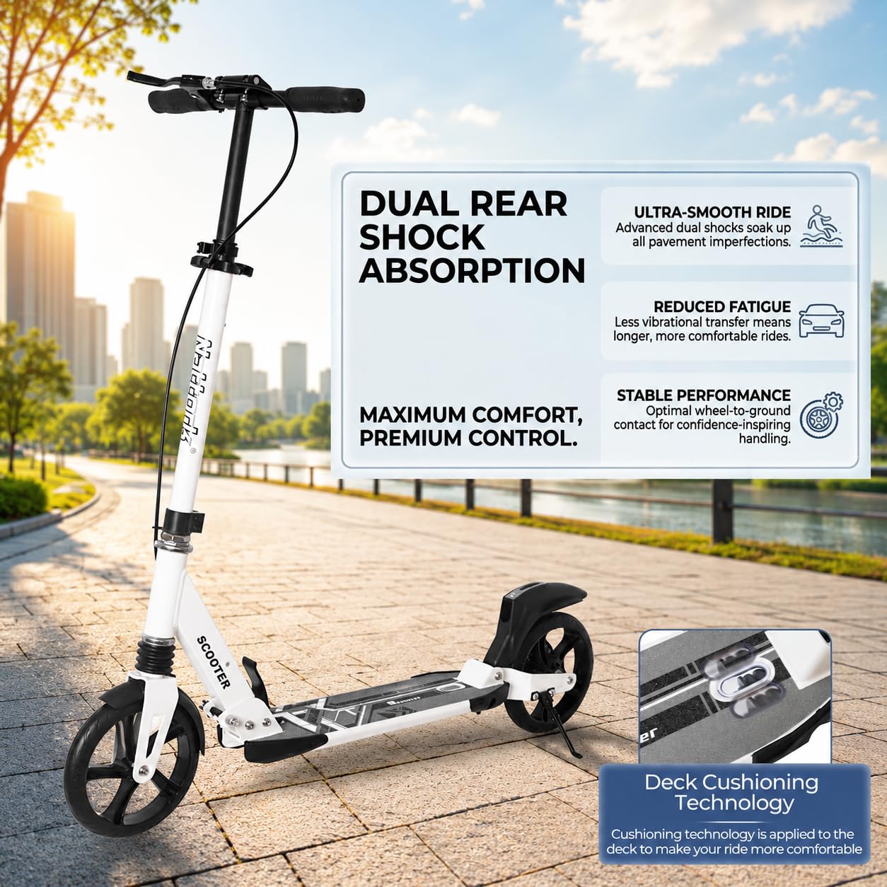 Foldable Kick Scooter for Kids & Adults