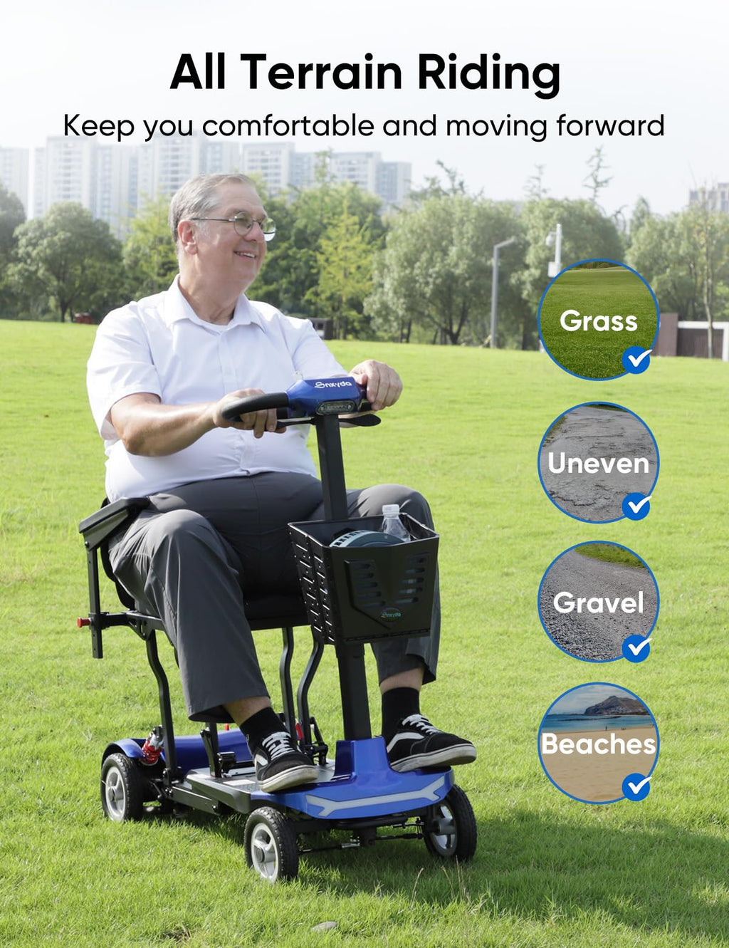 Folding 4-Wheel Mobility Scooter