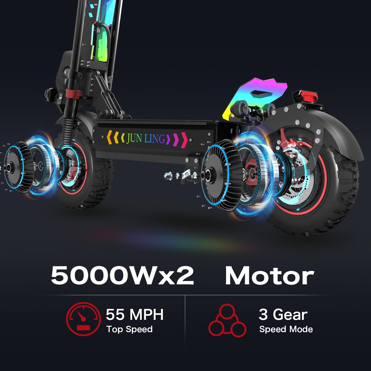 Dual Motor All-Terrain Electric Scooter