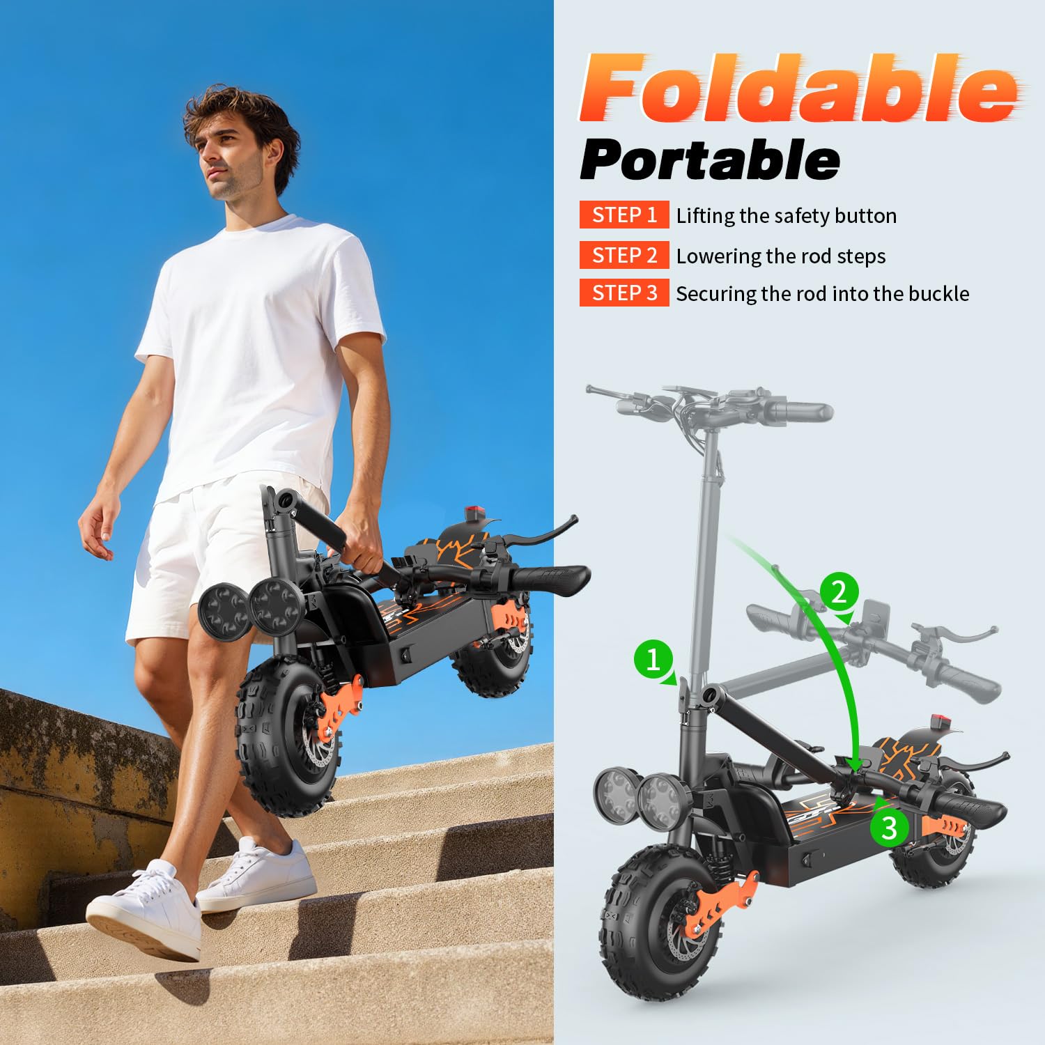 Dual Motor All-Terrain Electric Scooter