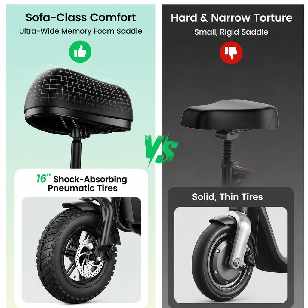 Electric Scooter with Seat