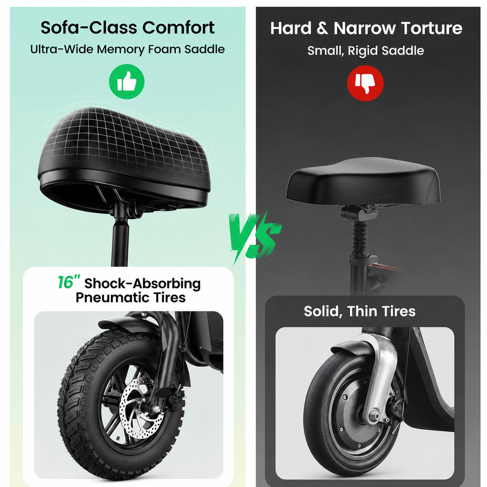 Electric Scooter with Seat