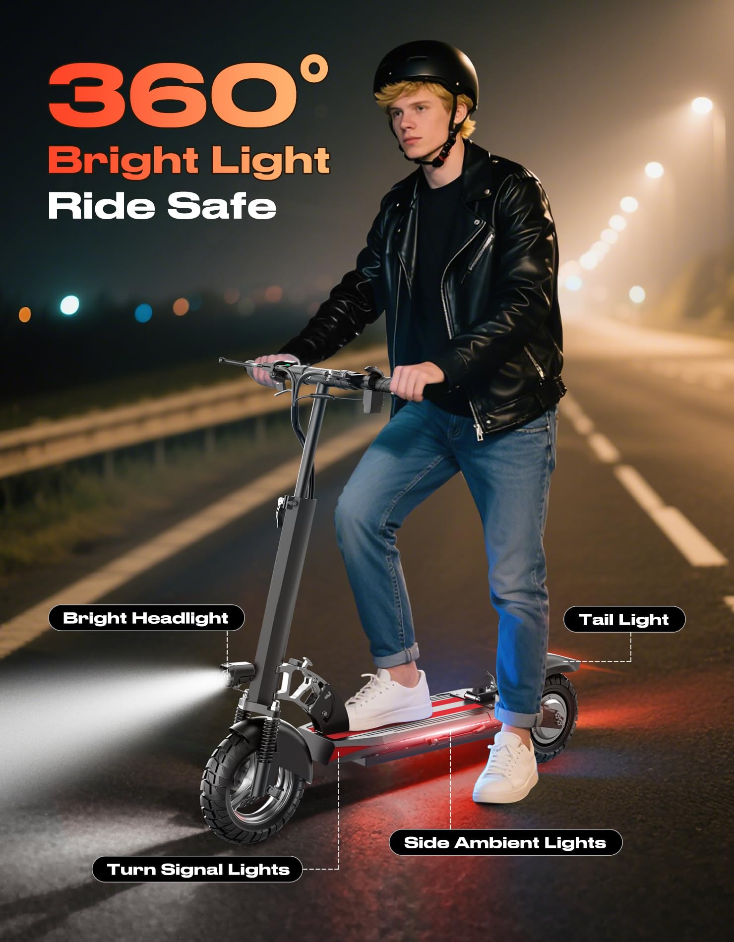 All-Terrain Electric Scooter with Seat