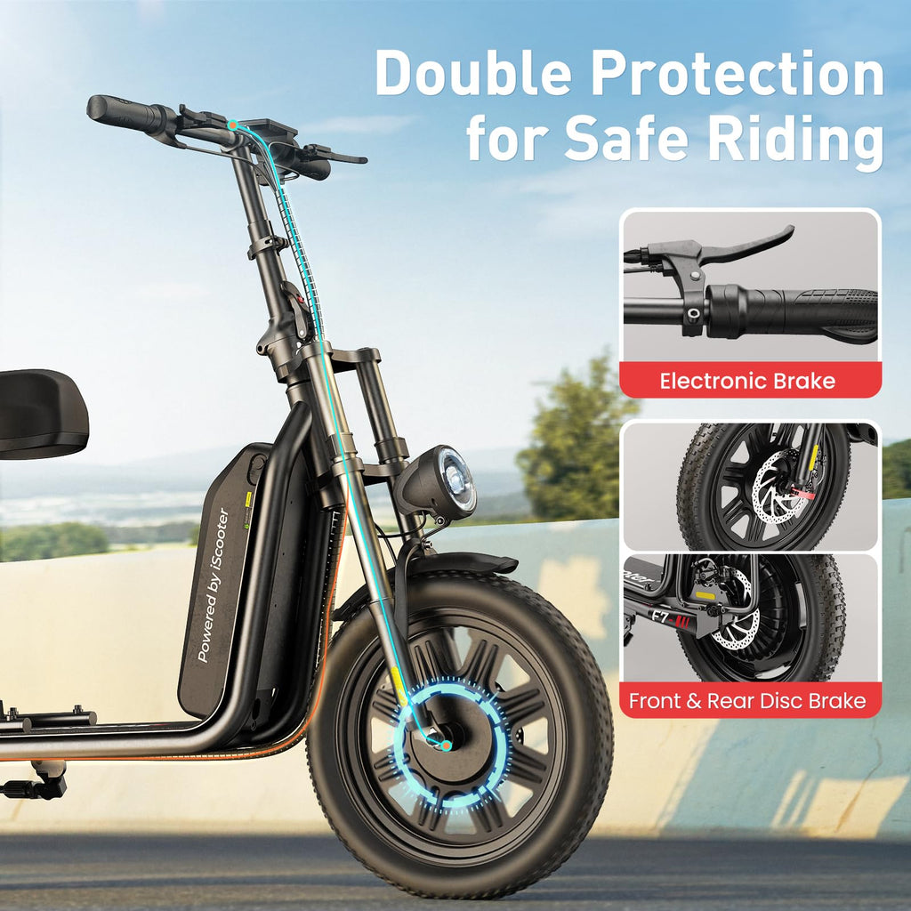 Electric Scooter with Seat