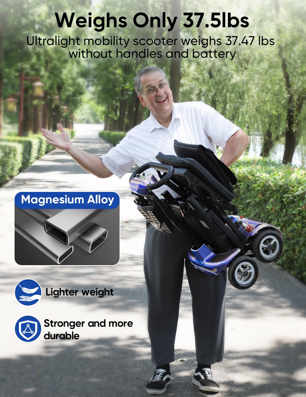 Folding 4-Wheel Mobility Scooter