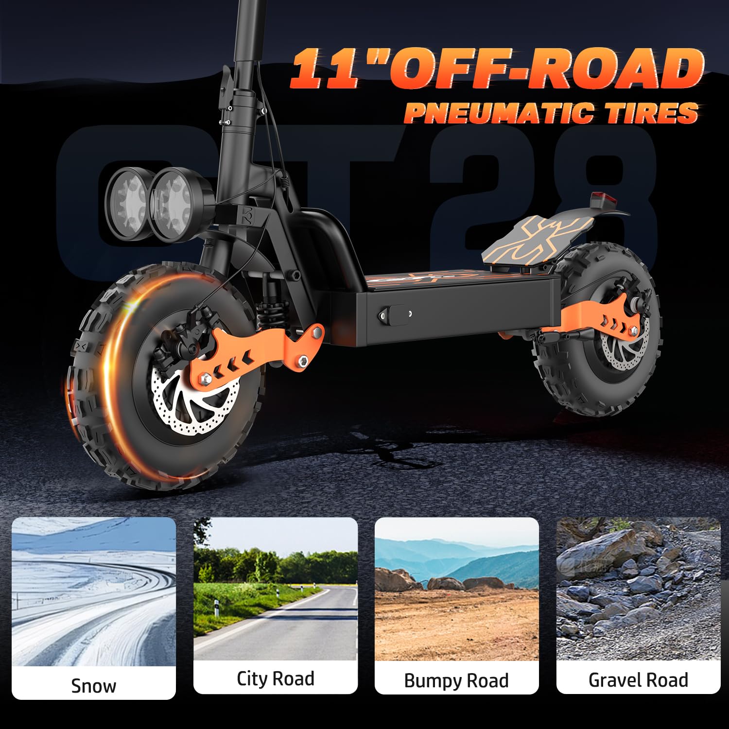 Dual Motor All-Terrain Electric Scooter