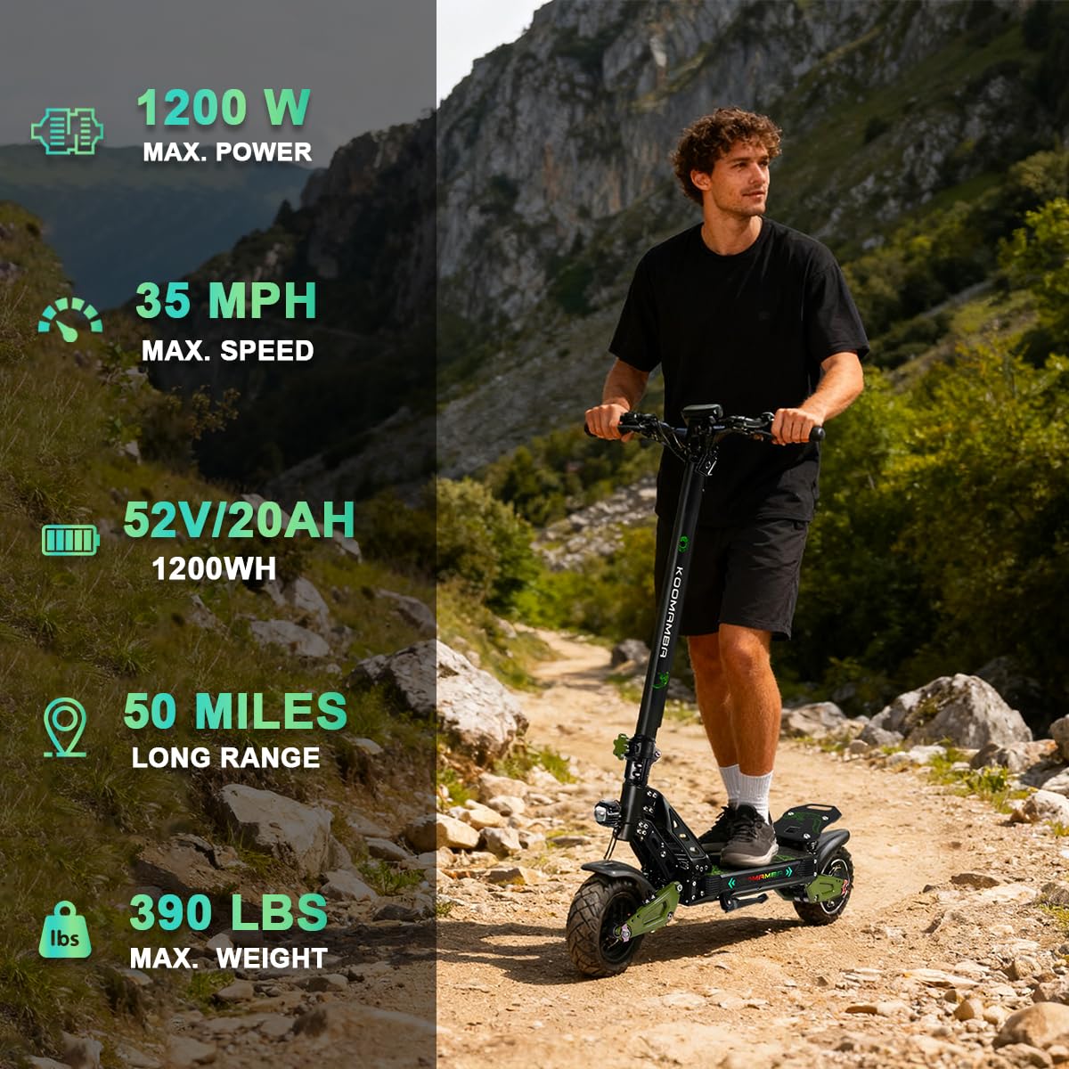 All-Terrain Electric Scooter with Seat
