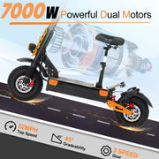 Dual Motor All-Terrain Electric Scooter with Seat