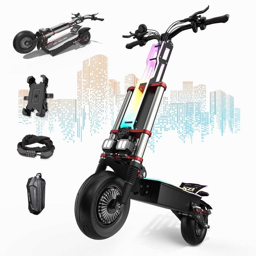 Dual Motor Electric Scooter with Seat
