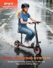 All-Terrain Electric Scooter with Seat