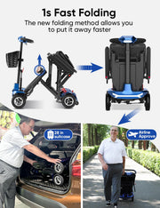 Folding 4-Wheel Mobility Scooter