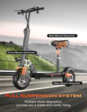 All-Terrain Electric Scooter with Seat