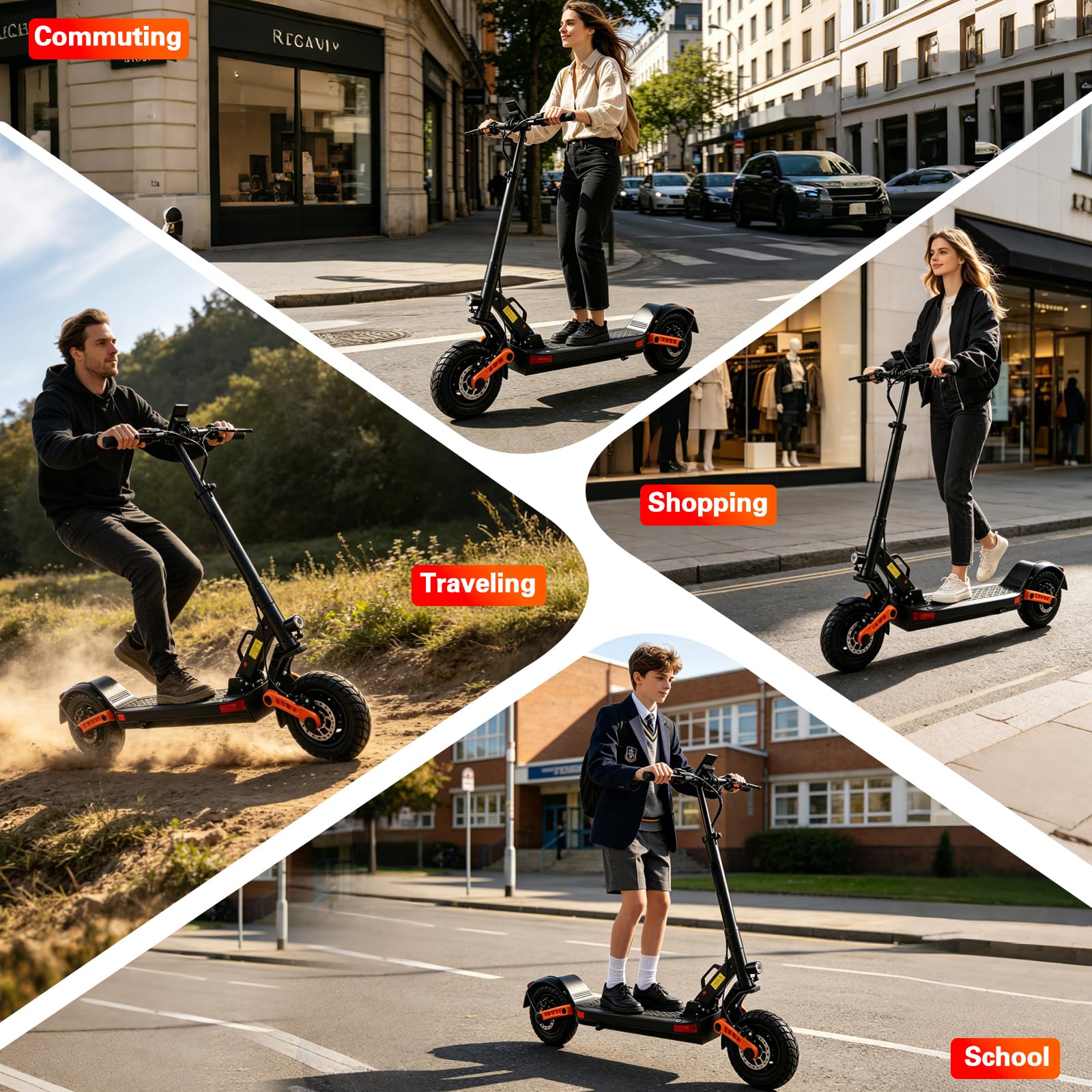 Dual Motor All-Terrain Electric Scooter