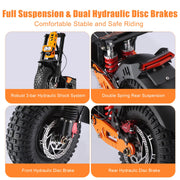 Dual Motor All-Terrain Electric Scooter with Seat