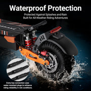 Dual Motor All-Terrain Electric Scooter with Seat