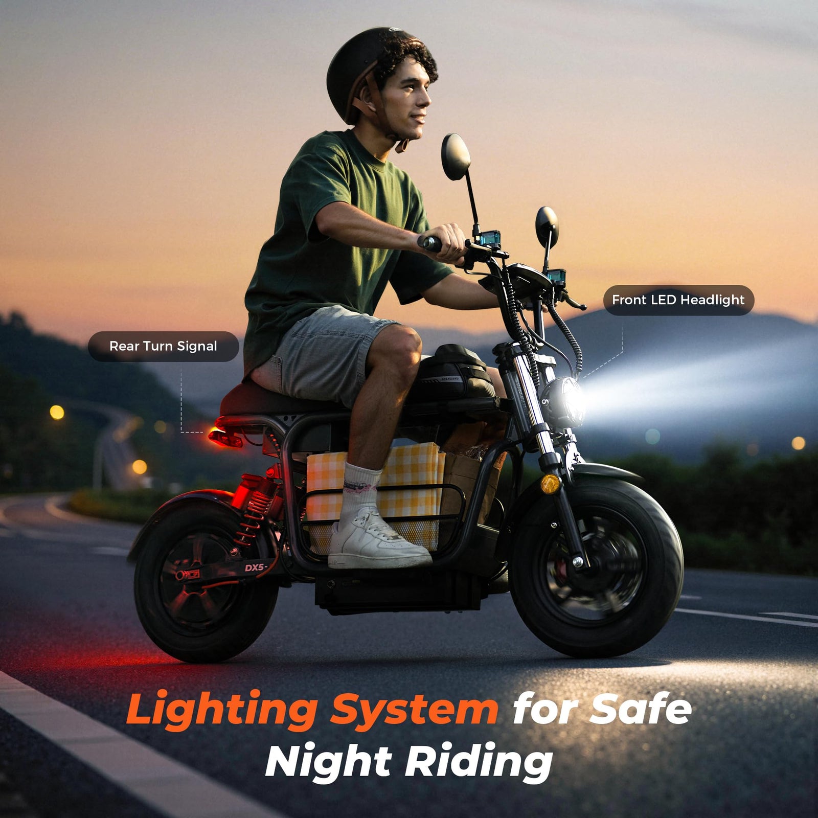All-Terrain Electric Scooter with Seat
