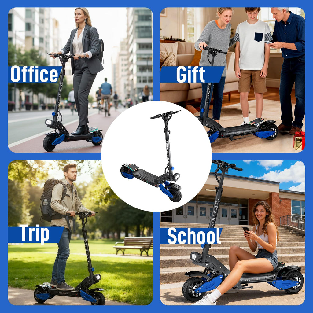 Dual Motor Electric Scooter for Adults