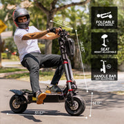 Dual Motor Electric Scooter with Seat
