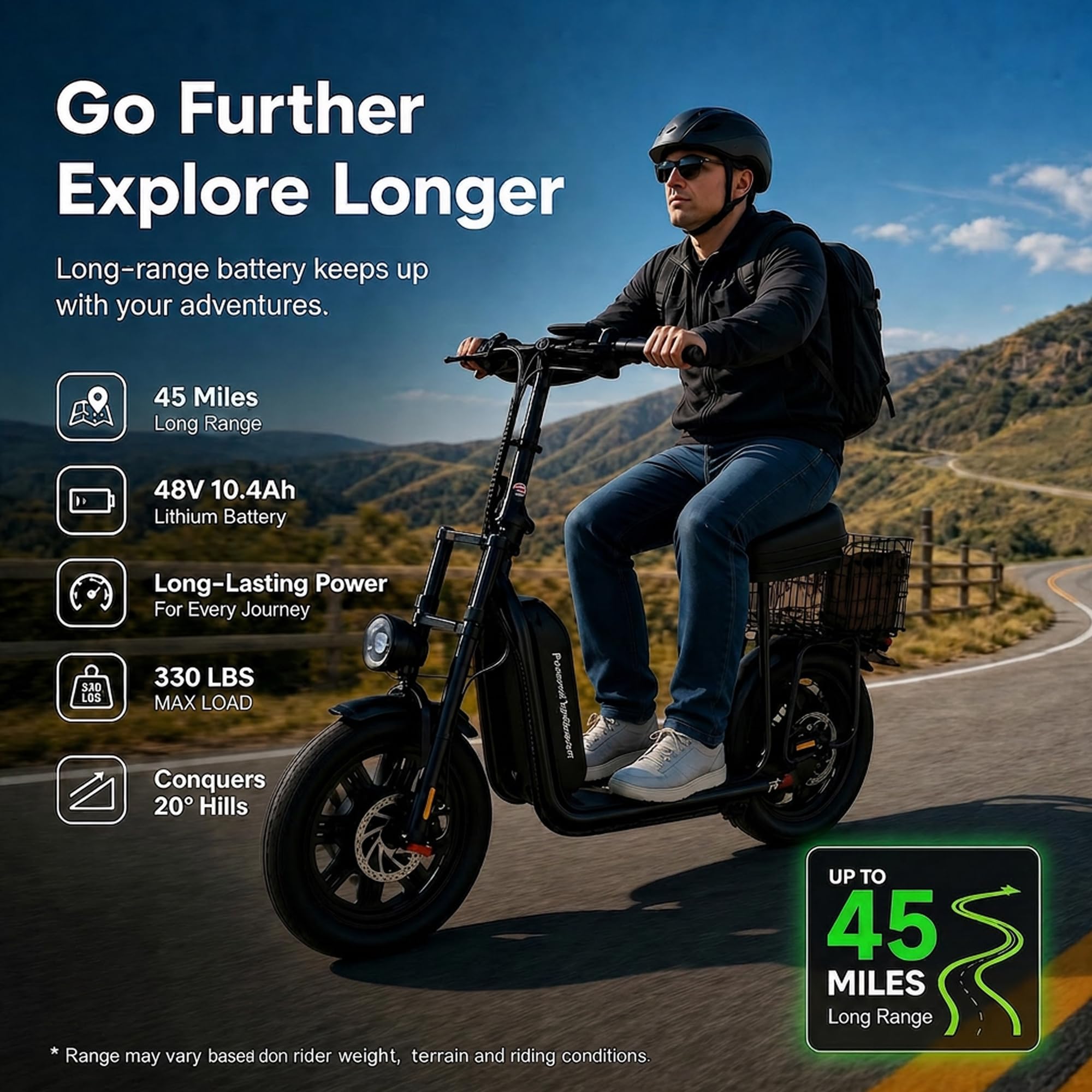 Electric Scooter with Seat
