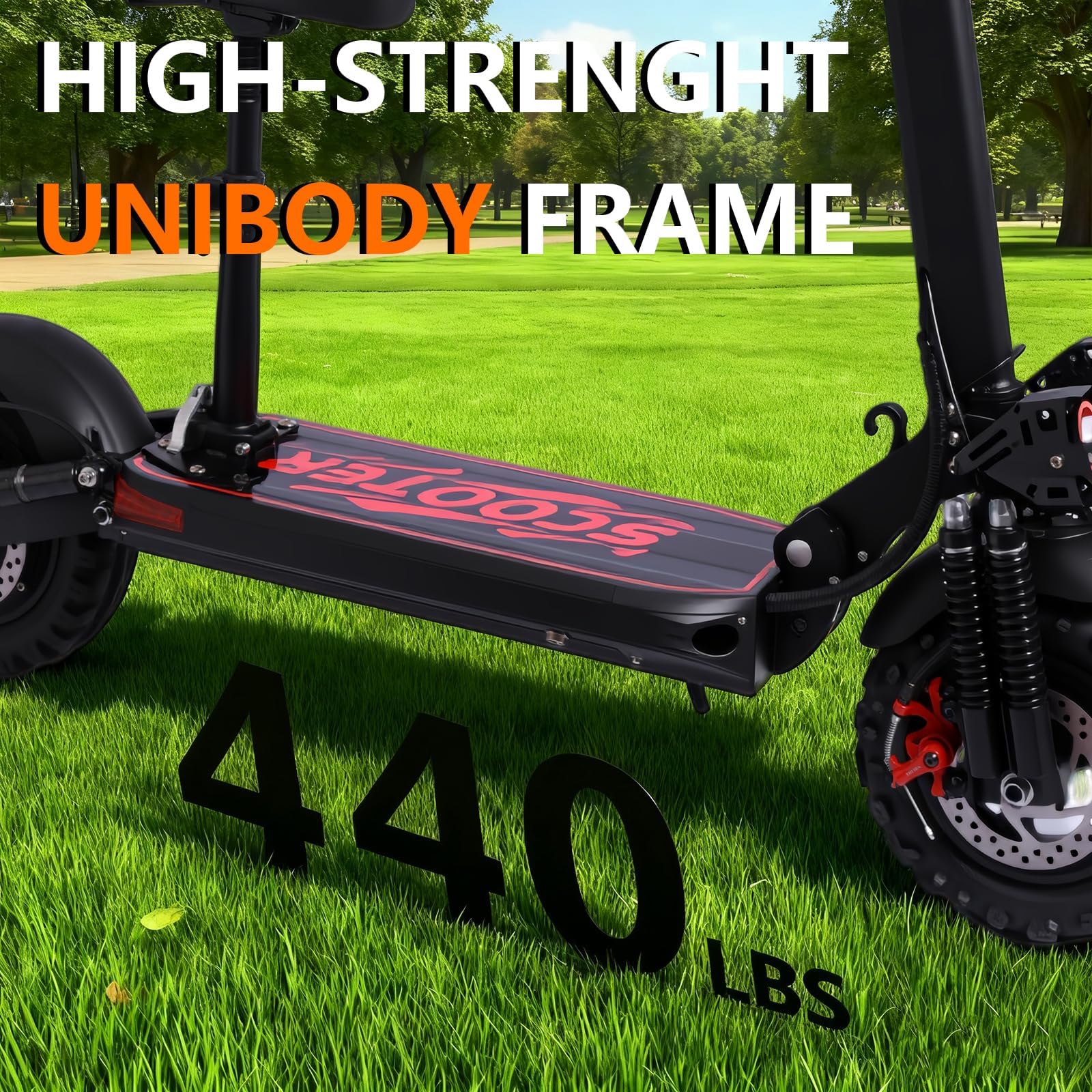 All-Terrain Electric Scooter with Seat