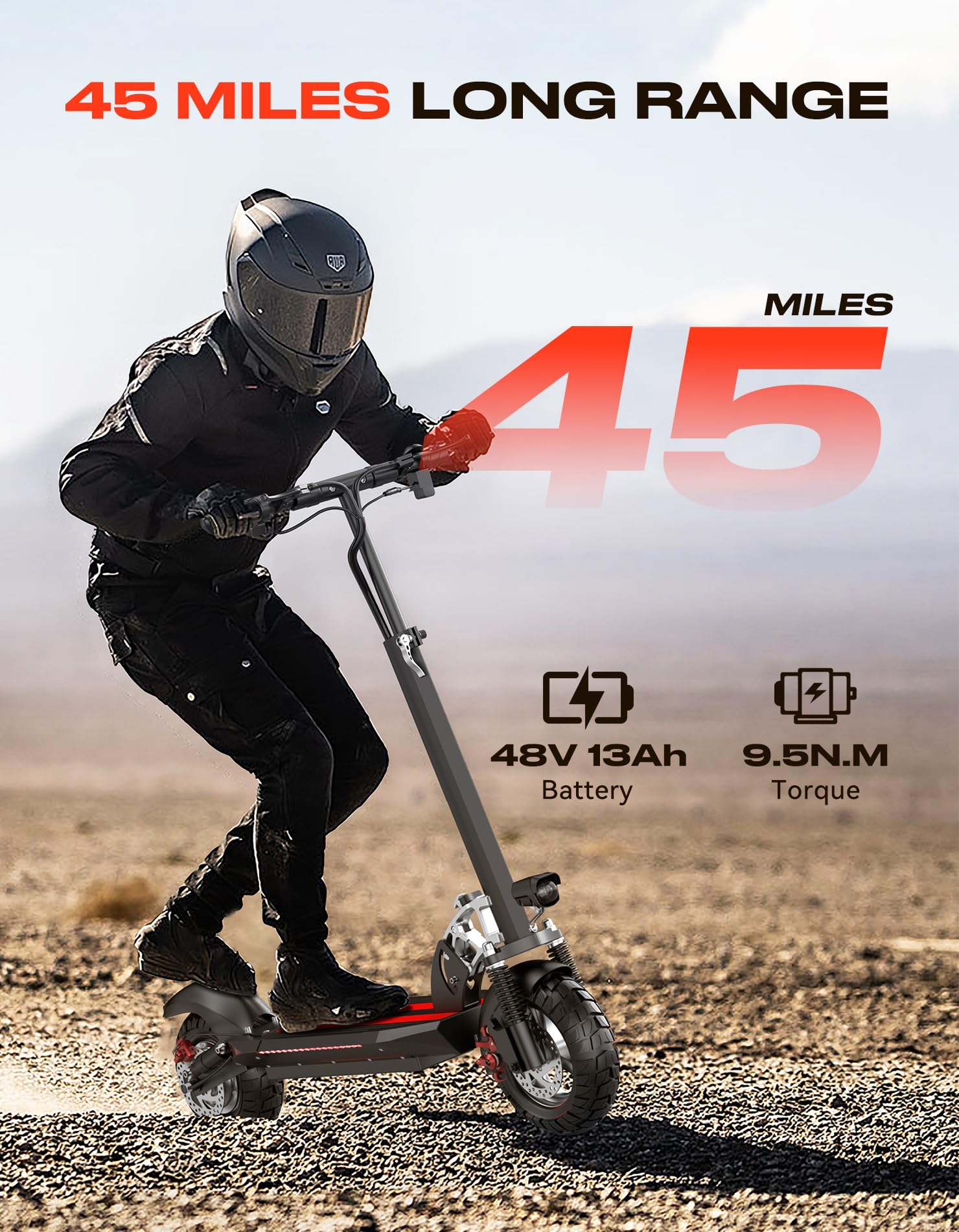 All-Terrain Electric Scooter with Seat