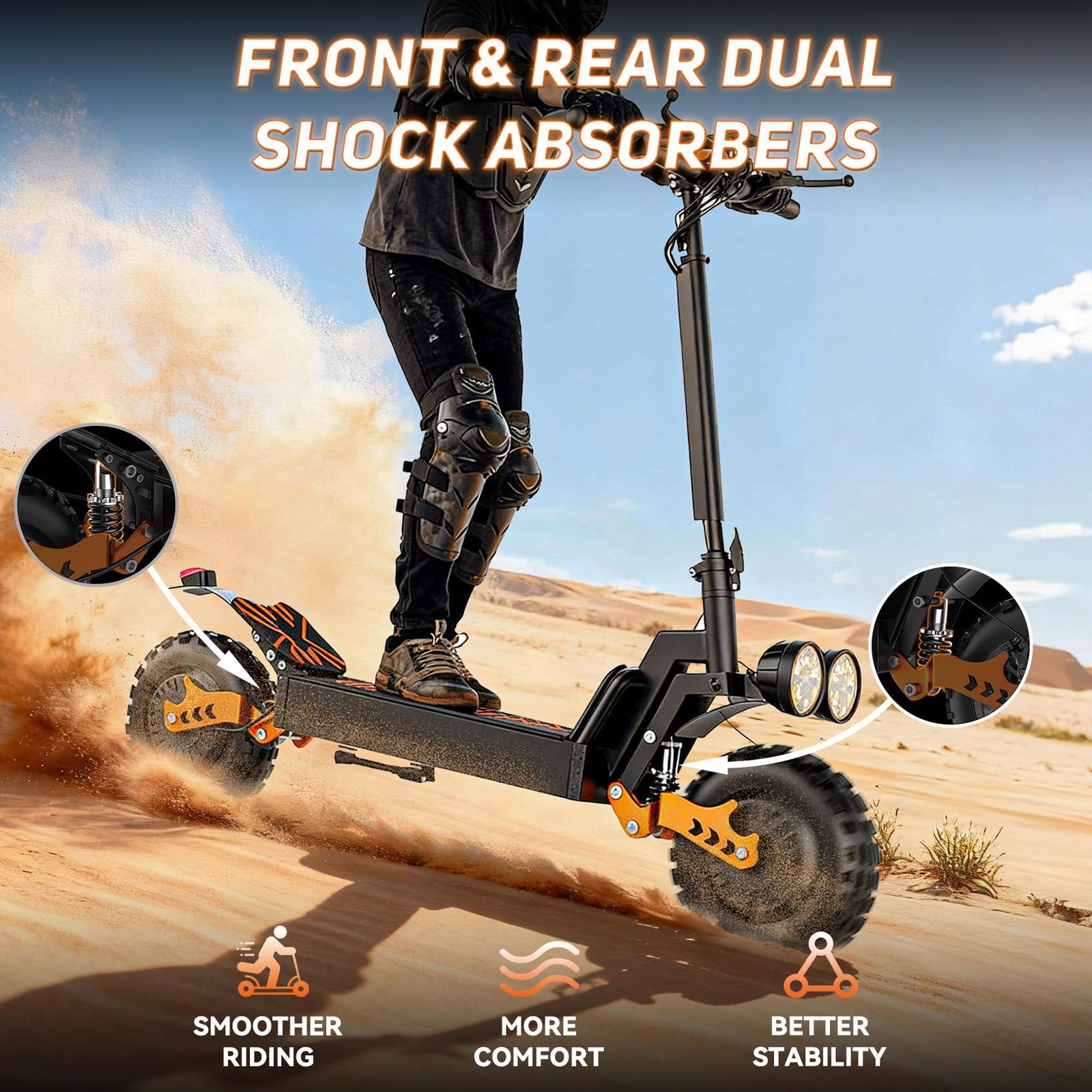 Dual Motor All-Terrain Electric Scooter