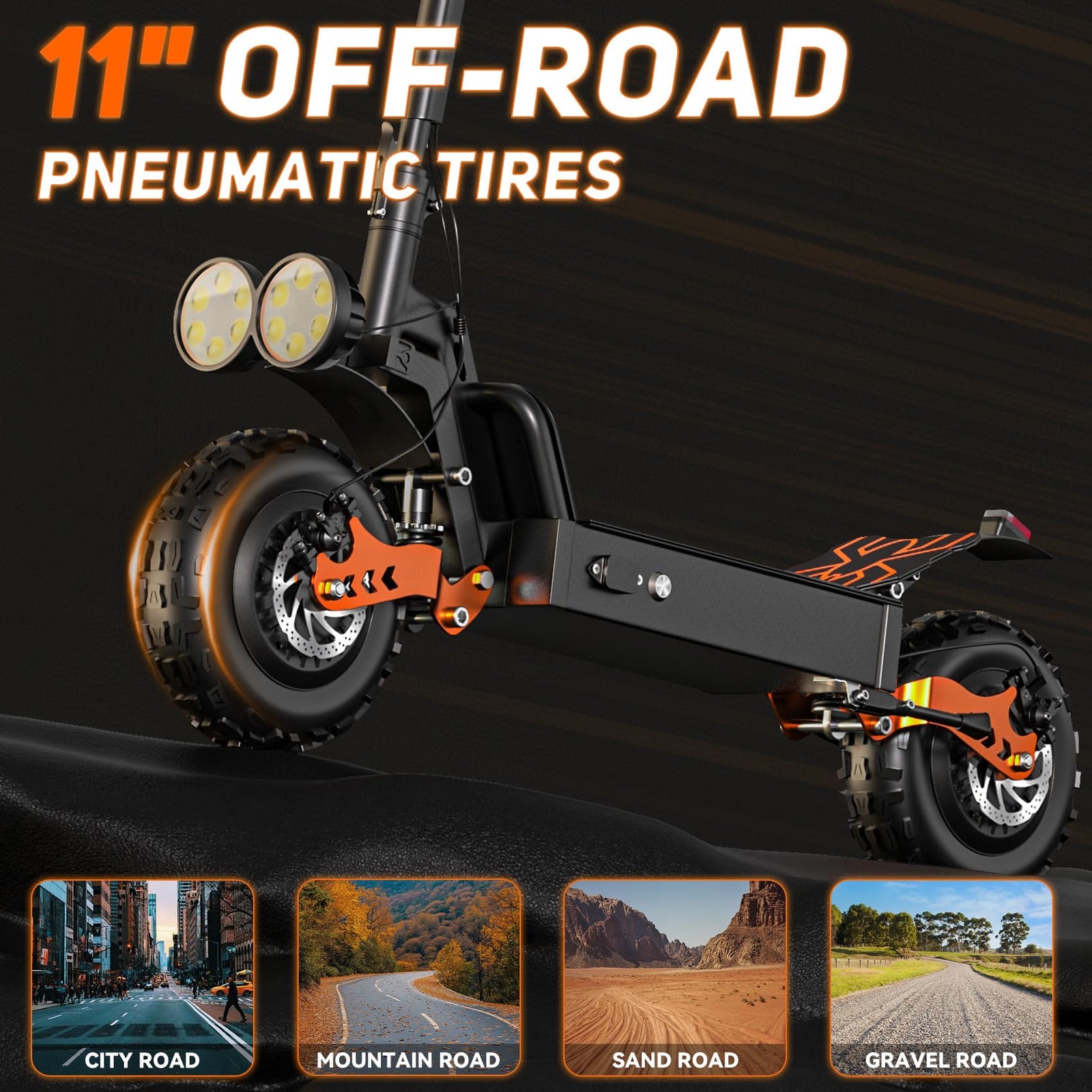 Dual Motor All-Terrain Electric Scooter