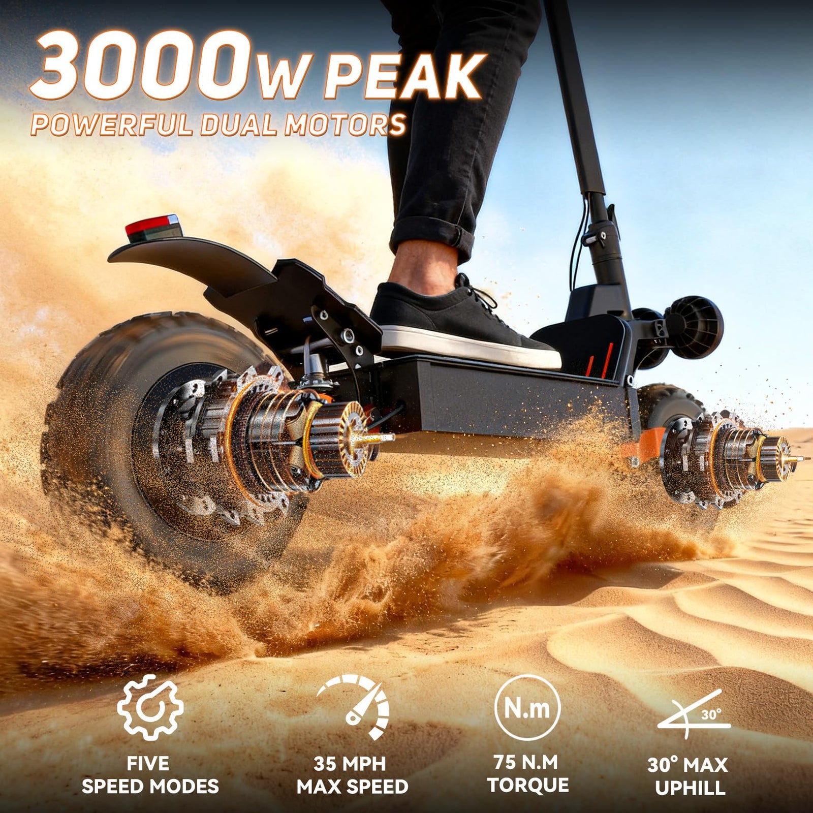 Dual Motor All-Terrain Electric Scooter
