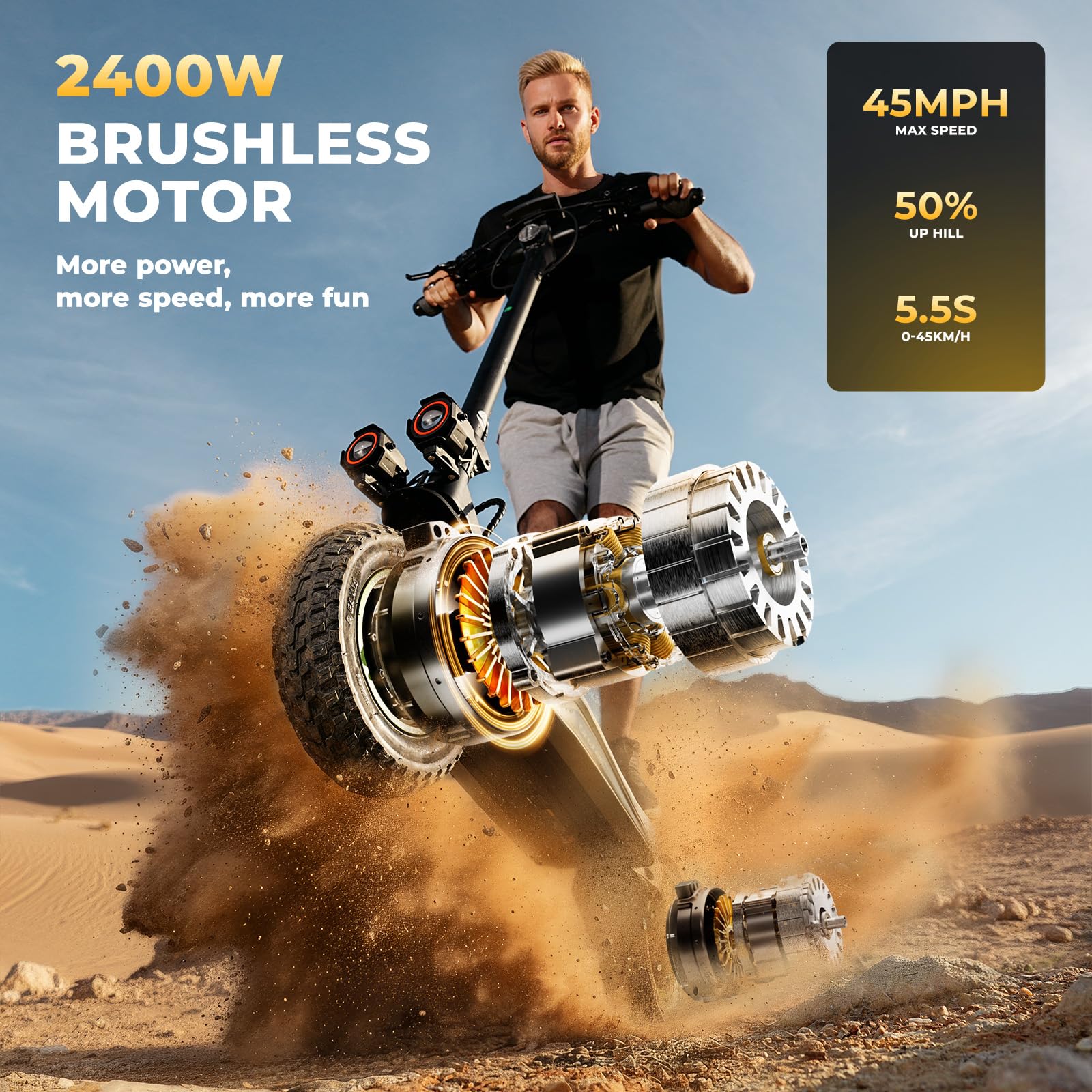 Dual Motor All-Terrain Electric Scooter