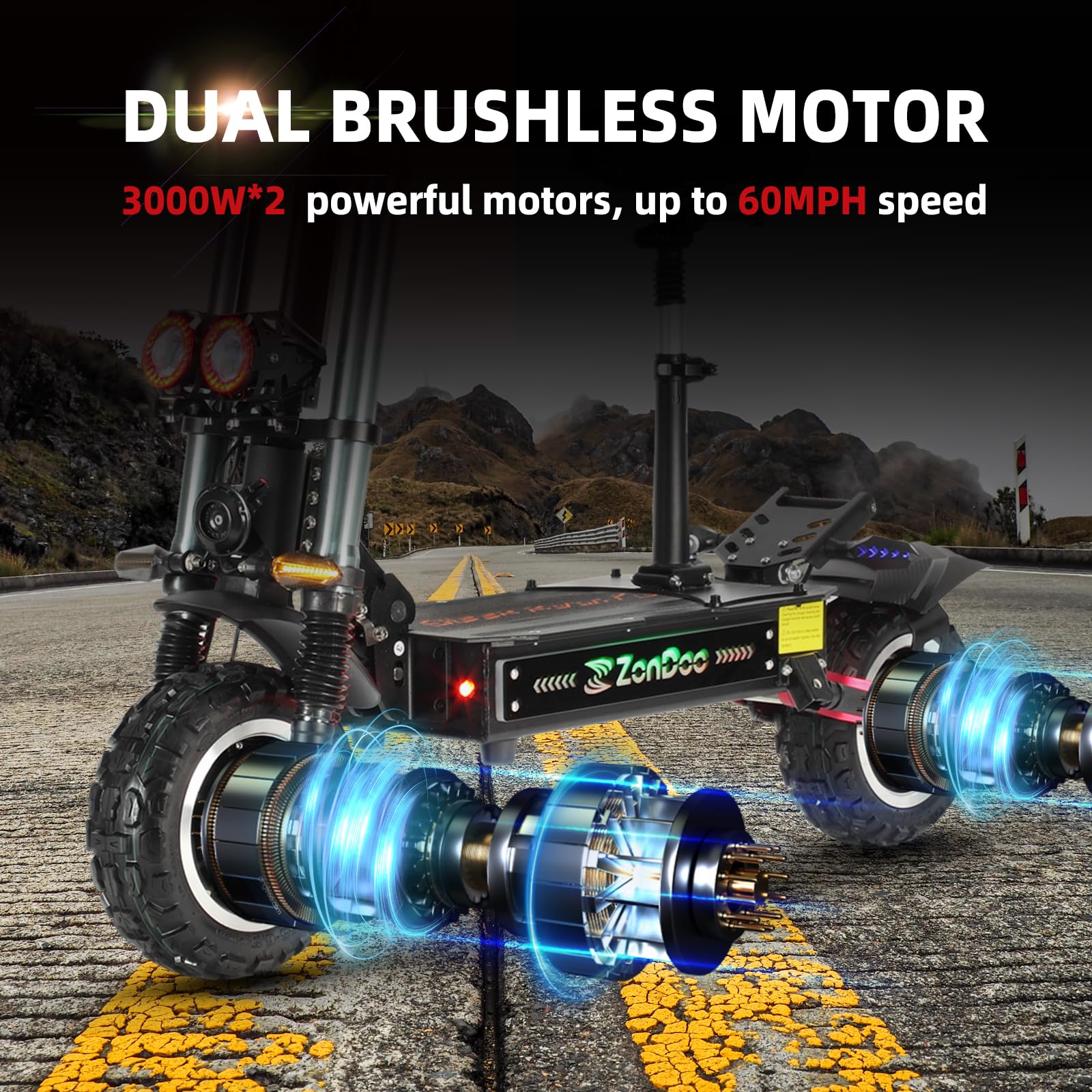Dual Motor Off-Road Electric Scooter